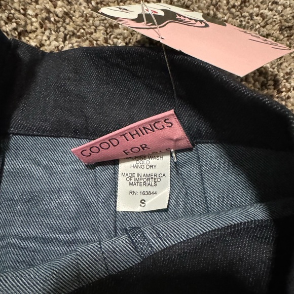 VIXEN SHORTS IN BLUE DENIM - VIXEN BY MICHELINE PITT - Picture 4 of 6